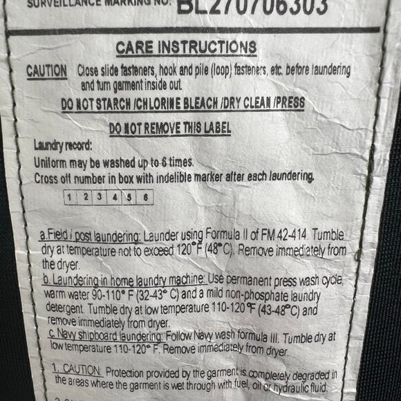 Camo Coat Jacket Men's XL Long, Military Chemical Protective Overgarment NFR - Picture 9 of 13